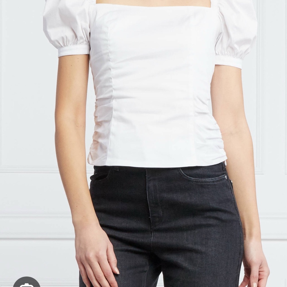 Elegant White Puff Sleeve Blouse